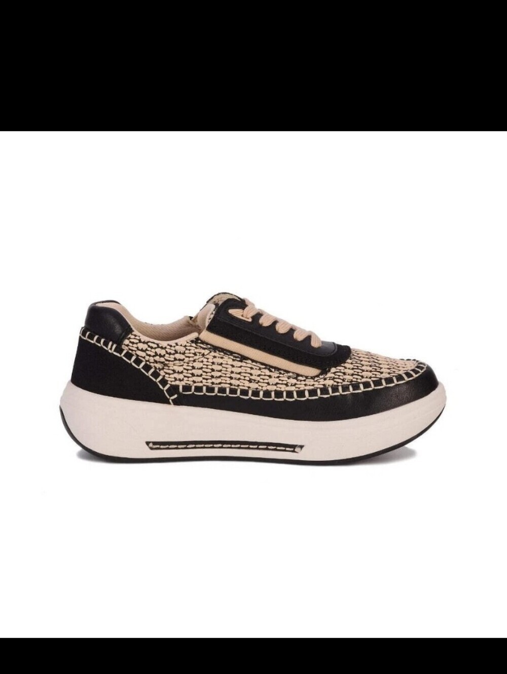 Drew Julep Womens Orthotic Sneaker Black Wide Walking Comfort Shoe
